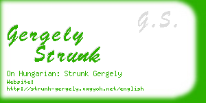 gergely strunk business card